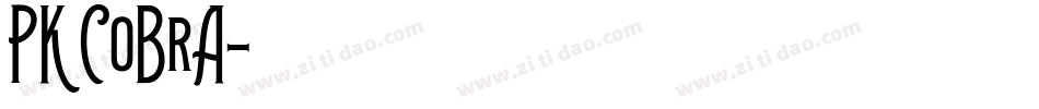 PK CoBrA字体转换
